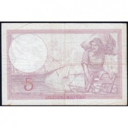 F 04-10 - 28/09/1939 - 5 francs - Violet modifié - Série S.63378 - Etat : TTB