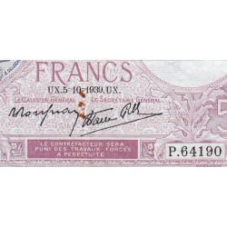 F 04-11 - 05/10/1939 - 5 francs - Violet modifié - Série P.64190 - Etat : TTB