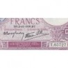 F 04-14 - 02/11/1939 - 5 francs - Violet modifié - Série T.65727 - Etat : SPL+