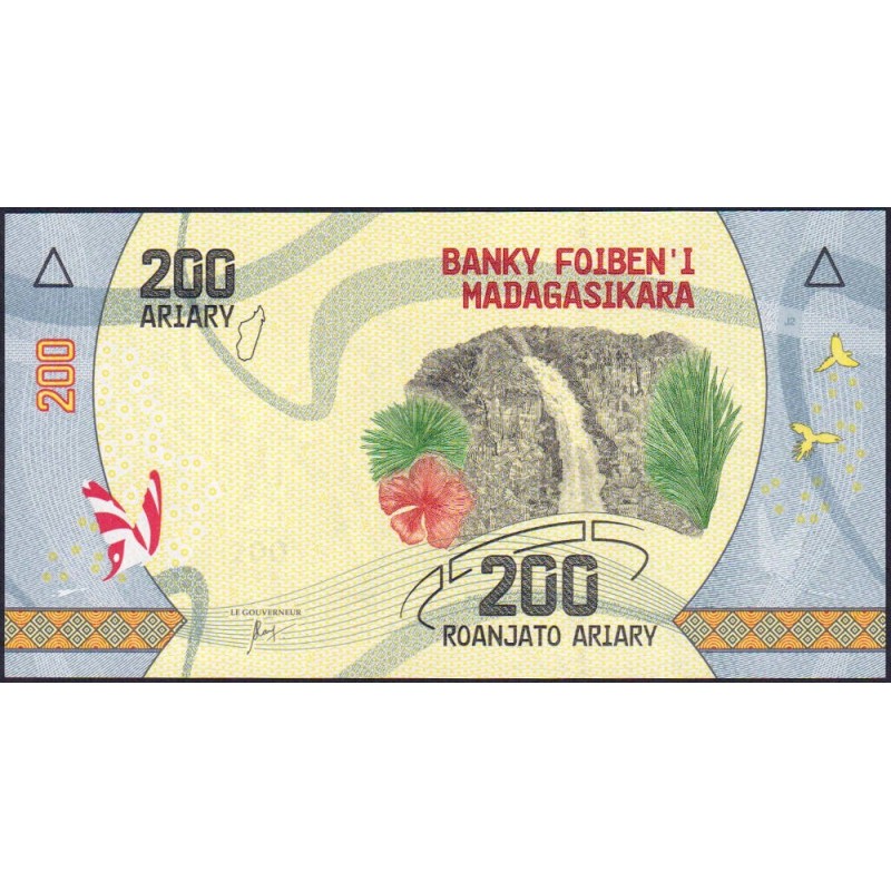 Madagascar - Pick 98a - 200 ariary - Série B - 2017 - Etat : NEUF