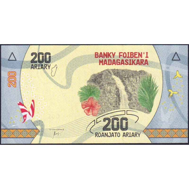 Madagascar - Pick 98 - 200 ariary - Série C - 2017 - Etat : NEUF