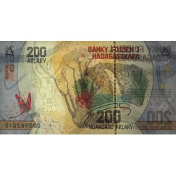 Madagascar - Pick 98 - 200 ariary - Série C - 2017 - Etat : NEUF