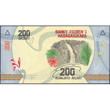 Madagascar - Pick 98 - 200 ariary - Série D - 2017 - Etat : NEUF