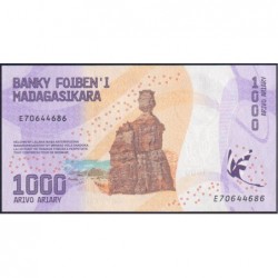 Madagascar - Pick 100 - 1'000 ariary - Série E - 2017 - Etat : NEUF