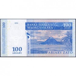 Madagascar - Pick 86a - 100 ariary / 500 francs - Série A A - 2004 - Etat : NEUF