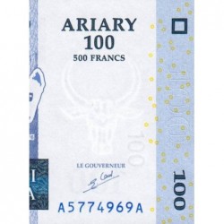 Madagascar - Pick 86a - 100 ariary - 500 francs - Série A A - 2004 - Etat : NEUF