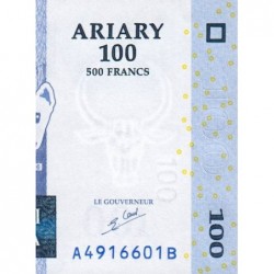 Madagascar - Pick 86a - 100 ariary / 500 francs - Série A B - 2004 - Etat : NEUF
