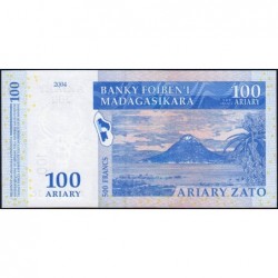 Madagascar - Pick 86a - 100 ariary / 500 francs - Série A C - 2004 - Etat : NEUF