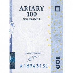 Madagascar - Pick 86a - 100 ariary - 500 francs - Série A C - 2004 - Etat : NEUF
