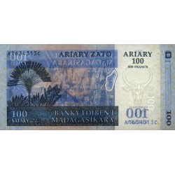 Madagascar - Pick 86a - 100 ariary - 500 francs - Série A C - 2004 - Etat : NEUF