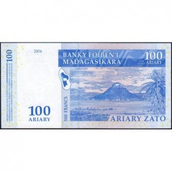 Madagascar - Pick 86b - 100 ariary - 500 francs - Série A Z - 2004 (2007) - Etat : NEUF