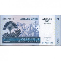 Madagascar - Pick 86b - 100 ariary - 500 francs - Série B E - 2004 (2007) - Etat : NEUF