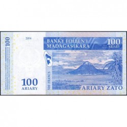 Madagascar - Pick 86b - 100 ariary / 500 francs - Série B E - 2004 (2007) - Etat : NEUF