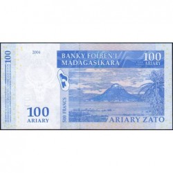 Madagascar - Pick 86b - 100 ariary - 500 francs - Série B F - 2004 (2007) - Etat : NEUF
