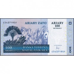 Madagascar - Pick 86c - 100 ariary - 500 francs - Série C F - 2004 (2016) - Etat : NEUF