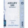 Madagascar - Pick 86c - 100 ariary / 500 francs - Série C F - 2004 (2016) - Etat : NEUF