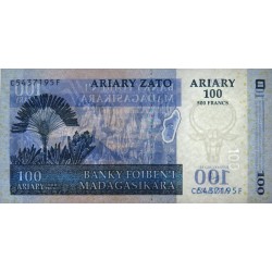 Madagascar - Pick 86c - 100 ariary / 500 francs - Série C F - 2004 (2016) - Etat : NEUF