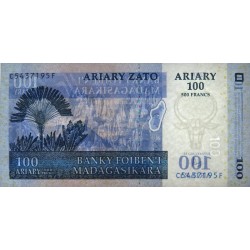 Madagascar - Pick 86c - 100 ariary - 500 francs - Série C F - 2004 (2016) - Etat : NEUF