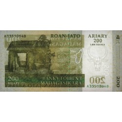 Madagascar - Pick 87a - 200 ariary / 1'000 francs - Série A B - 2004 - Etat : NEUF