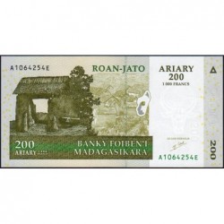 Madagascar - Pick 87a - 200 ariary - 1'000 francs - Série A E - 2004 - Etat : NEUF