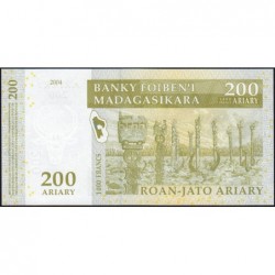 Madagascar - Pick 87a - 200 ariary - 1'000 francs - Série A E - 2004 - Etat : NEUF