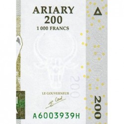 Madagascar - Pick 87a - 200 ariary / 1'000 francs - Série A H - 2004 - Etat : NEUF