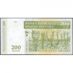 Madagascar - Pick 87b - 200 ariary - 1'000 francs - Série B F - 2004 (2007) - Etat : NEUF