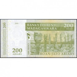 Madagascar - Pick 87b - 200 ariary / 1'000 francs - Série B G - 2004 (2007) - Etat : NEUF
