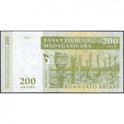 Madagascar - Pick 87b - 200 ariary - 1'000 francs - Série B G - 2004 (2007) - Etat : NEUF