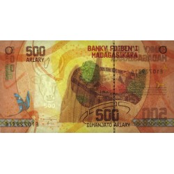 Madagascar - Pick 99a - 500 ariary - Série E - 2017 - Polymère hybride - Etat : NEUF