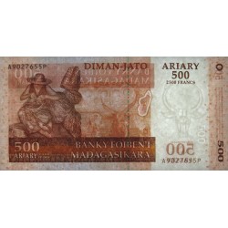 Madagascar - Pick 88b - 500 ariary / 2'500 francs - Série A P - 2004 (2007) - Etat : NEUF