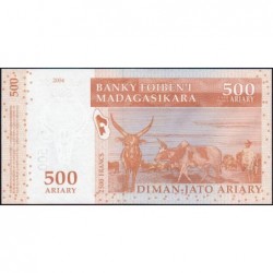 Madagascar - Pick 88b - 500 ariary / 2'500 francs - Série A R - 2004 (2007) - Etat : NEUF