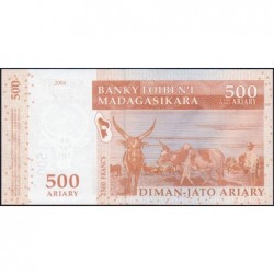 Madagascar - Pick 88b - 500 ariary - 2'500 francs - Série A T - 2004 (2007) - Etat : NEUF