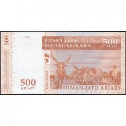 Madagascar - Pick 88c - 500 ariary - 2'500 francs - Série B C - 2004 (2016) - Etat : NEUF