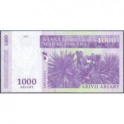 Madagascar - Pick 89b - 1'000 ariary - 5'000 francs - Série A V - 2004 (2007) - Etat : NEUF
