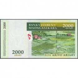 Madagascar - Pick 90b - 2'000 ariary - Série A S - 2008 - Etat : NEUF