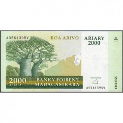 Madagascar - Pick 90b - 2'000 ariary - Série A V - 2008 -  Papier -  Etat : NEUF