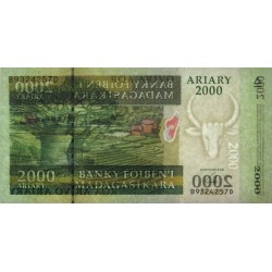 Madagascar - Pick 90b - 2'000 ariary - Série B D - 2008 - Etat : NEUF