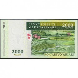 Madagascar - Pick 90b - 2'000 ariary - Série B G - 2008 - Etat : NEUF