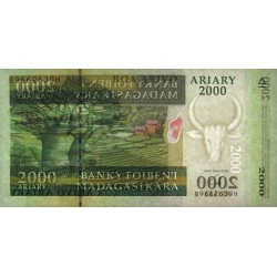 Madagascar - Pick 90b - 2'000 ariary - Série B H - 2008 -  Papier -  Etat : NEUF
