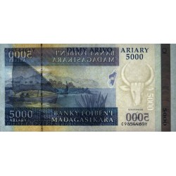 Madagascar - Pick 91b - 5'000 ariary - Série C Y - 2009 - Etat : NEUF
