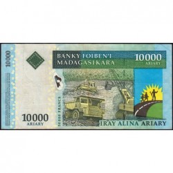 Madagascar - Pick 92a - 10'000 ariary / 50'000 francs - Série A R - 2007 - Etat : TB