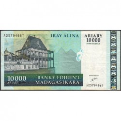 Madagascar - Pick 92a - 10'000 ariary / 50'000 francs - Série A T - 2007 - Etat : TB+