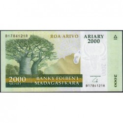 Madagascar - Pick 96 - 2'000 ariary - Série B R - 2014 - Polymère hybride - Etat : NEUF