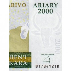 Madagascar - Pick 96 - 2'000 ariary - Série B R - 2014 - Hybride polymère - Etat : NEUF