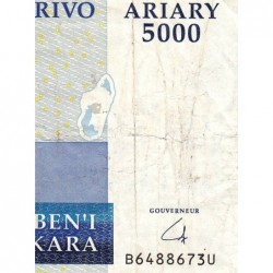 Madagascar - Pick 91b - 5'000 ariary - Série B U - 2009 - Etat : TB