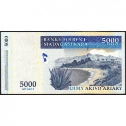 Madagascar - Pick 91b - 5'000 ariary - Série B X - 2009 - Etat : TTB