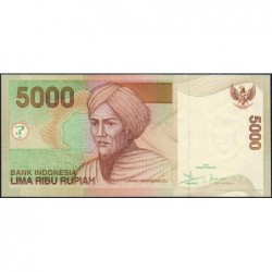 Indonésie - Pick 142d - 5'000 rupiah - Série JNW - 2001/2004 - Etat : NEUF