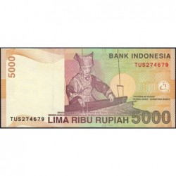 Indonésie - Pick 142g - 5'000 rupiah - Série TUS - 2001/2007 - Etat : NEUF