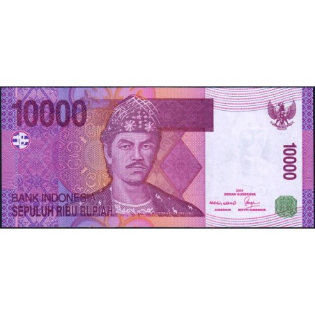 Indonésie - Pick 143a - 10'000 rupiah - Série BAA - 2005/2005 - Etat : NEUF